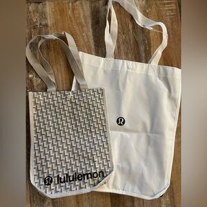Lululemon Reusable Tote Bags, Set of 2